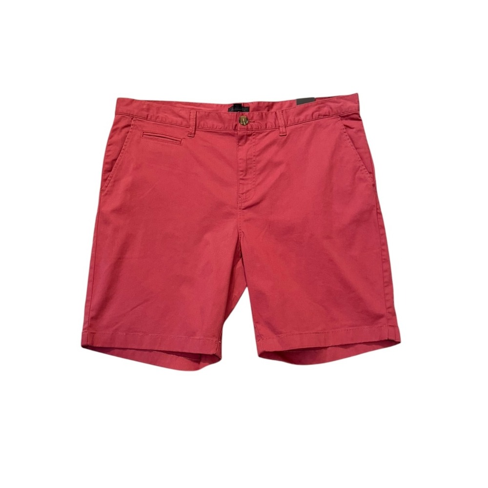 14th & Union Mens Slim Fit Chino Shorts Red Earth 40W UN449212MN New
